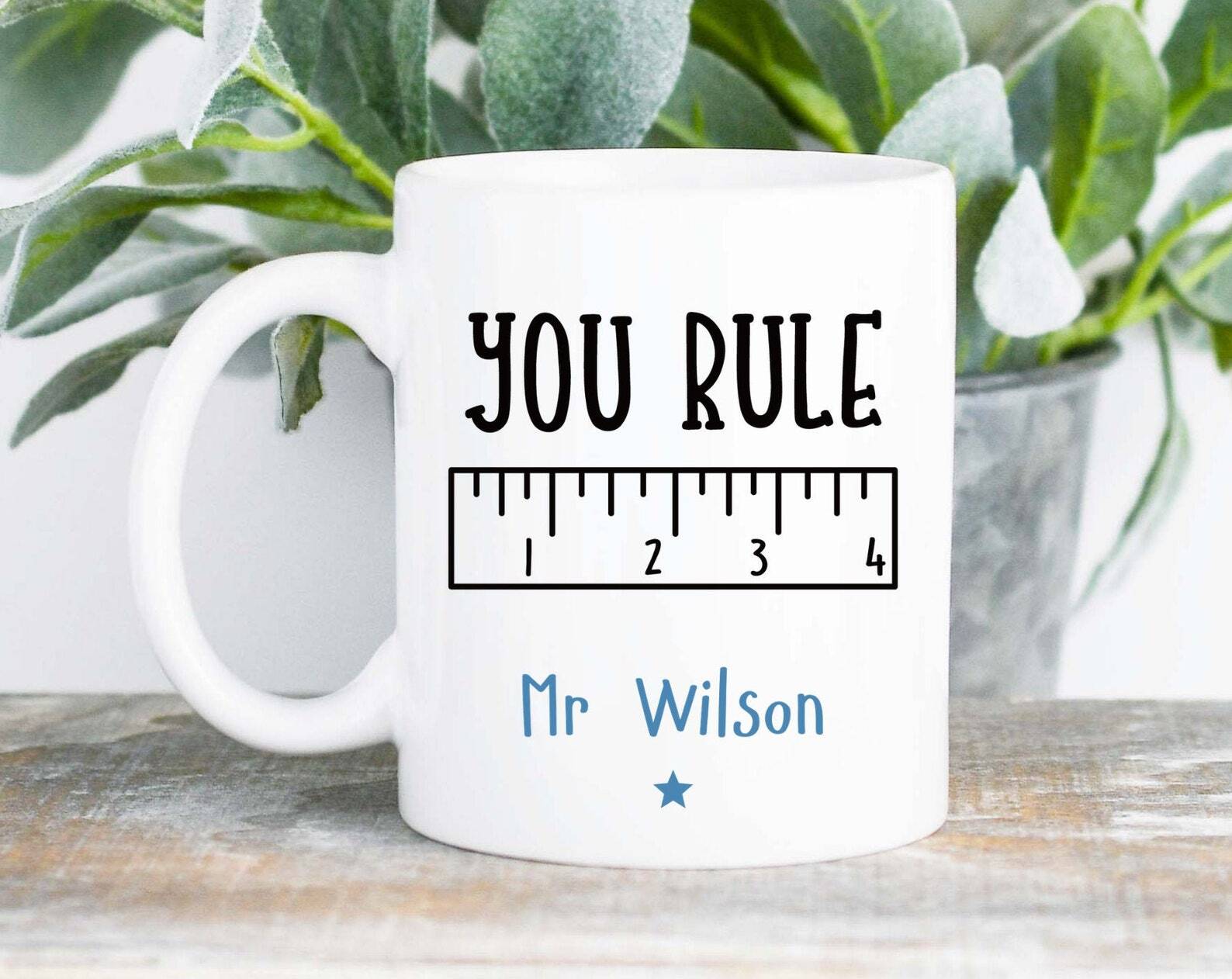 Taza Personalizada Maestro Regalo Maestro Hombre Maestro Regalo Fin de Plazo Personalizada Para Hombre