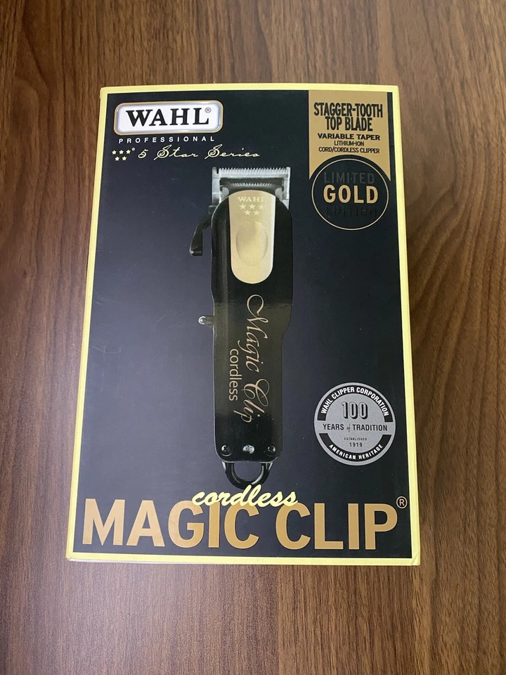 Wahl Professional 5 Star Edition 8148-100 Gold Cordless Magic Clip Black New - Image 2 of 4