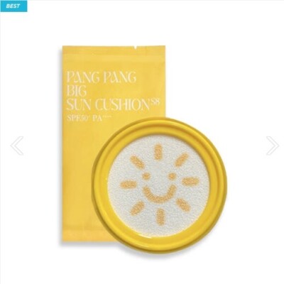 ELROEL Pang Pang Big Sun Cushion UV Shield SPF50+ PA++++ Refill 25g S8 Sunscreen