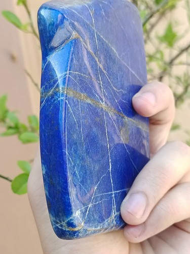 391g Natural Lapis Lazuli Freeform Polished Crystal Mineral Specimen - Picture 9 of 18