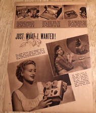 IDA LUPINO / PRISCILLA LANE / ANN RUTHERFORD - Vintage Magazine Clipping 2-sided