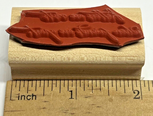 LETTERS ARE VISITS FRIENDS APART POSTAL SERVICE MAIL Stampin' Up! Rubber Stamp - Picture 2 of 4