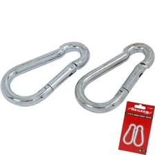2pc Locking Carabiner Clip Snap Hook Karabiner Carabina Carbine 6mm CT1828