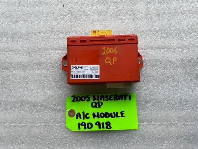 06 MASERATI QUATTROPORTE M139 OEM AC A/C CLIMATE CONTROL MODULE 190918 45K 03-08