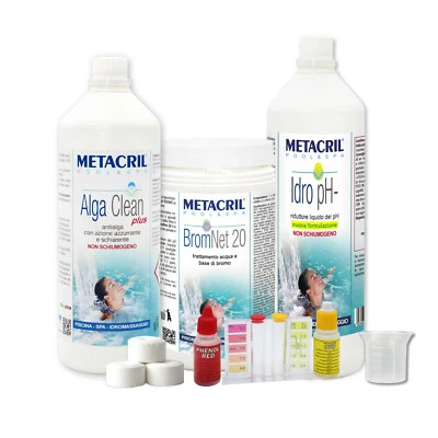 STARTER KIT BROM per PISCINE E SPA IDROMASSAGGIO - Kit a base di Bromo