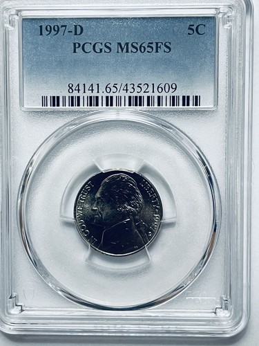 1997-D Jefferson Nickel PCGS MS65FS - Picture 7 of 12