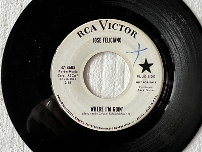 JOSE FELICIANO Where I'm Goin'/A Woman, A Lover, A Friend RCA VICTOR 47-8683 wlp