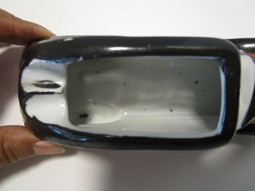 Vintage Porcelain smoking ashtray car taxi cab London Japan 6" wide 1930's - Picture 5 of 8
