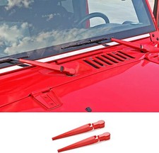 For Jk Jeep Wrangler Front Window Windshield Wiper Cover Exterior Trim Parts Red