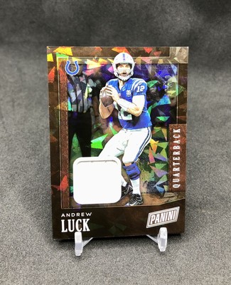 2019 Panini Black Friday Andrew Luck /10 CHUNKY JERSEY PATCH SSP CRACKED ICE SSP