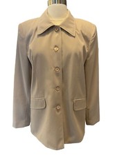 Working Options - Women's Kaki Career Blazer Jacket- Size 10