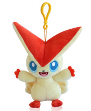 Pokemon Official Plush Doll Series : Victini 13cm Key chain Ring Doll Soft