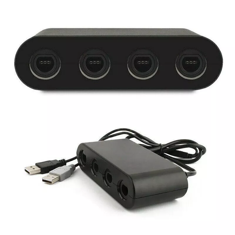 Adaptateur pour Manette Wii U GameCube, 4 Ports GameCube Converter