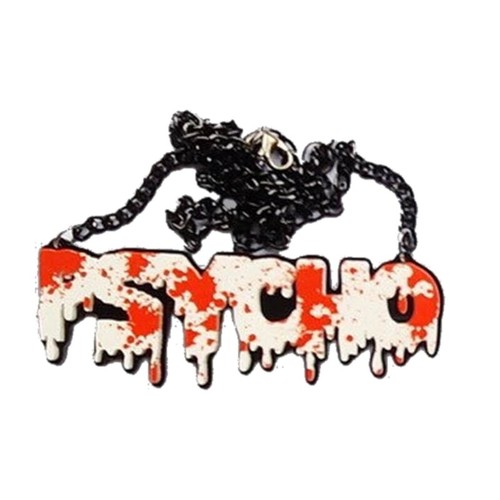 Halloween Large Punk Gothic Dripping Blood Splatter Killers Pendant Necklace - Bild 10 von 11