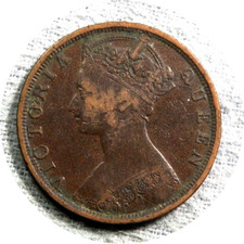 elf Hong Kong 1 Cent 1901  Victoria