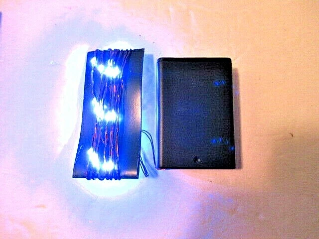 LOTE/12 Fantasía Batería Micro Arroz 36" Alambre Cobre Hada Cadena 35 Luces Foto 3 de 4