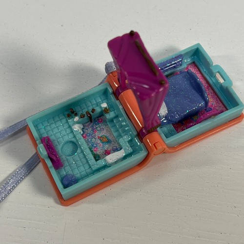 1995 Polly Pocket Glitter Dreams Locket - Book Enchanted Storybook 2 Figures - Picture 7 of 7