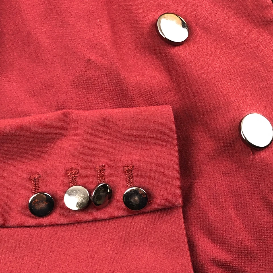 Blazer WORTHINGTON Feminino Ajuste Clássico Frente Aberta Ponte Grande Nova Orleans Vermelho - Imagem 3 de 4