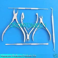 Manicure Pedicure Diabetic Set Cutter Cuticle Nipper Clipper Excavator ODM-1360