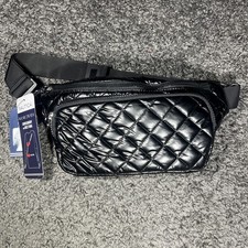 Nautica Bum Bag Quilted Black Crossbody Or A Belt Bag New