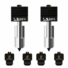 Bamboo Lab 2-Pack Enhanced-Flow Hardened Steel Nozzle Set for Bambu Lab H2S / H2