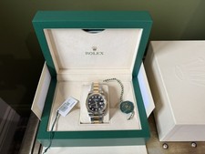 Rolex Datejust 36mm bi metal black face diamond dot 126233 2025