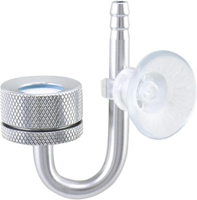 Aquarium Zerstäuber, CO2 Diffusor, Mit Saugnäpfen und U-Pipe, für alle Arten vo