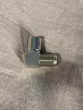 1 x Right Angled 90 Degree F Connector Female Socket to Coax TV Male Aerial Plug