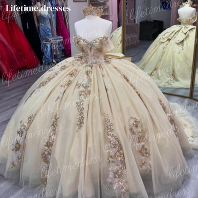 white and gold sweet 15 dresses House of Wu 26966 Pleated Skirt Sweet 16 Dress