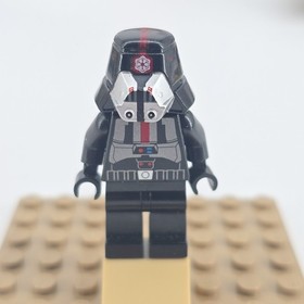 Lego Star Wars Sith Trooper Black Armor W/O Printed Legs SW0443 Minifigure