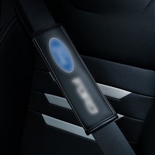 1pair Car Accessories Seat Belt Covers Shoulder Pads Leather Fit For Ford 1pair Car Accessories Seat Belt Covers Shoulder Pads Leather Fit For Ford