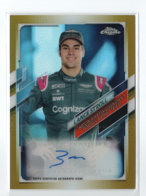 Formula 1 Topps Chrome 2021 F1 Auto Autograph CA-LS Lance Stroll #43/50 Aston