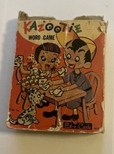 Vintage Rootie Kazootie Word Game. Copyright 1953 by Ed-U-Cards. In Original Box