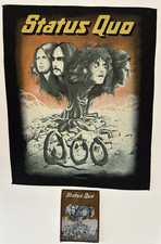 Status Quo Back patch and Small patch Official Vintage Set Rare 1974 Design