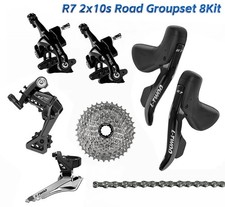 20s Road 8Kit,  Brake + Cassette + Chains + Shifter + Rear + Front Derailleurs