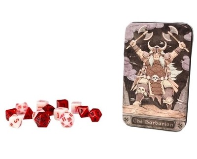 Beadle & Grimms Class-Specific D&D Dice Set: Barbarian (Pathfinder and 5E)