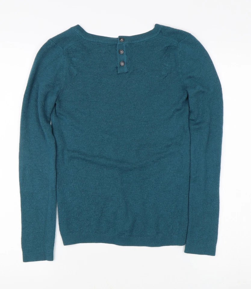 Jersey para mujer Banana Republic azul cuello en V S Foto 2 de 4