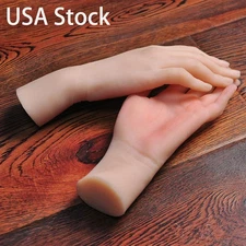 KnowU Lifelike Female Hand Model Finger Bendable Mannequin Display TPE Material