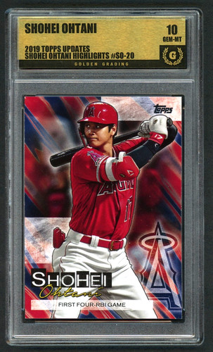 2019 Topps Update Series - Shohei Ohtani Highlights  #SO-20 Graded Gem Mint 10