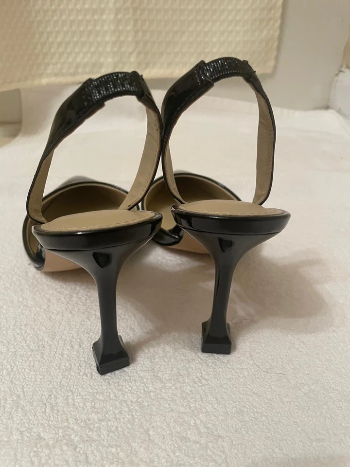  Marc Fisher Slingback in Black Patent - Size 6 - Image 3 of 4