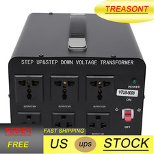 5000 W Peak Voltage Converter Transformer Heavy Duty Step Up/Down 110V to 220V