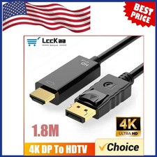 Display Port to HDMI Cable DP Adapter Converter Audio Video PC HDTV 1080P 60Hz