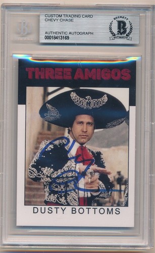 CHEVY CHASE 1986 VARIATION SIGNED AUTOGRAPH DUSTY BOTTOMS BGS AUTHENTIC AUTO SP