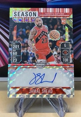 2024-25 Panini Mosaic Choice Jamal Shead Rookie Season Ticket Auto #RST-JML RC