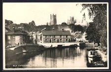 Ely, Cathedral from River, Ansichtskarte 