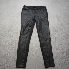 Harley-Davidson Pants Womens 29 Black Faux Leather Moto Stretch Skinny Biker