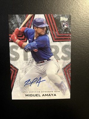 2023 Topps Update Series Baseball Stars Autographs Miguel Amaya #BSA-AMA /199