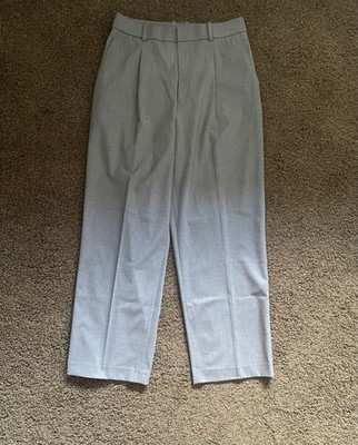 Uniqlo Men s Grey Pants Size L Wool Look Polyester Blend New Without Tags