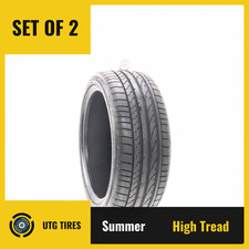 Set Of 2 Used 24540r19 Bridgestone Potenza Re050a 98y - 1032