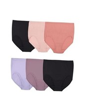 Women's Eversoft Cotton Brief Underwear, Tag 13 Plus 6 Pack - Colors May Vary